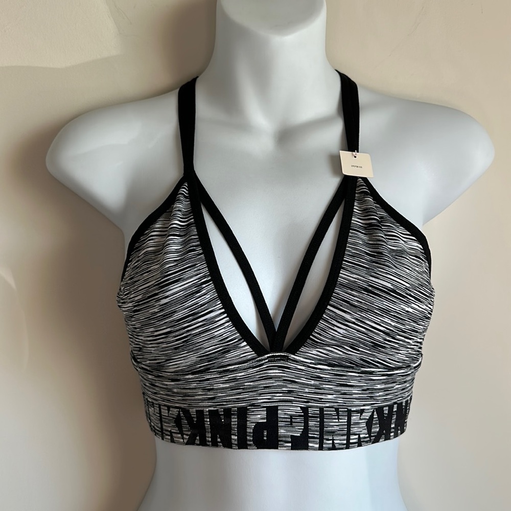 Victoria’s Secret Cool & Comfy Strappy Bralette - Black & White